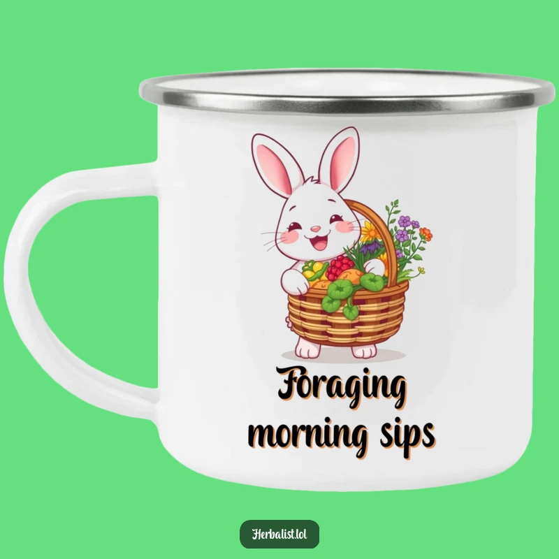 Funny Rabbit Campfire Mug - Herbal Goodness by the Fire