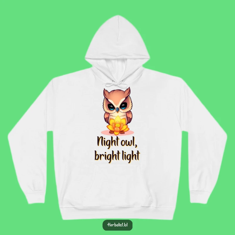 Funny Curious Owl Hoodie - Cozy Humorous Gift for Night Owls & Thinkers!