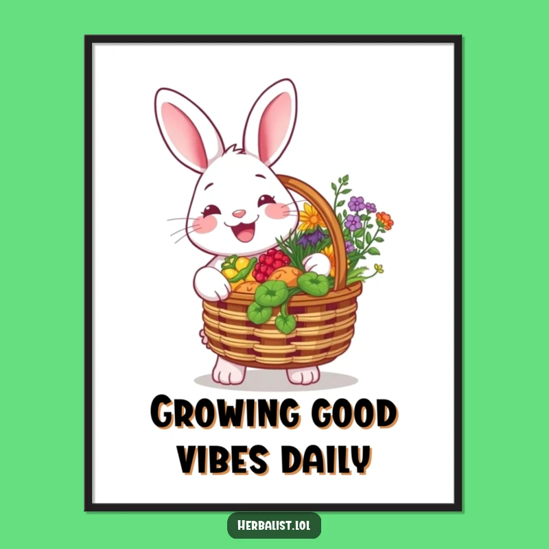 Free Printable Rabbit Art - Funny Downloadable DIY Decor