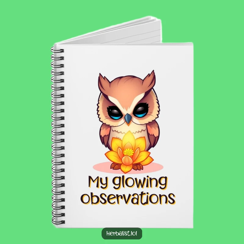 Funny Curious Owl Notebook - Hilarious Gift for Nature Journalers & Thinkers!