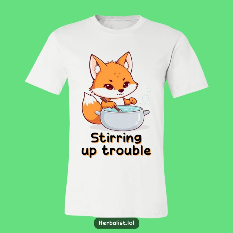 Funny Fox Potion Master T-Shirt - Humorous Gift for Magical Mixologists!